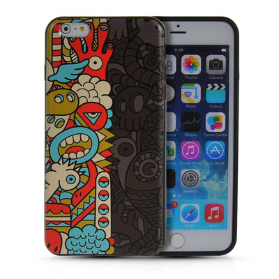 

MOONCASE мило шаблон Мягкие гибкие силиконовый гель ТПУ Оболочка задняя крышка чехол для Apple IPhone 6 Plus