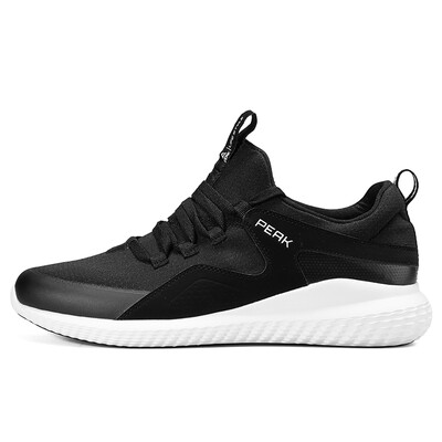 

PEAK mens casual shoes low to help the magic bullet comfortable one pedal urban sports shoes DE810411 black 42 yards