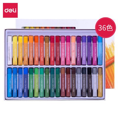 

Deli deli 36 color student heavy color oil painting oily pastel colorful sticks crayon art painting painting rod 72088