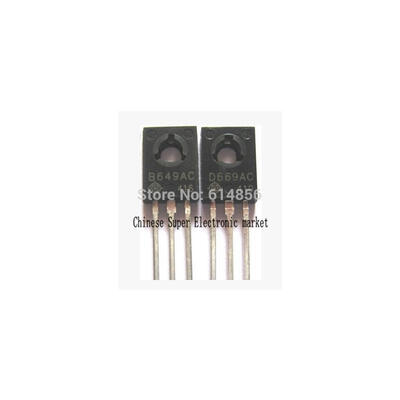 

25PAIR 2SB649AC 2SD669AC TO-126 2SB649 2SD669 ( 25 B649+25 D669 )PNP NPN Epitaxial Planar Transistors