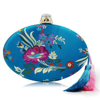 

Milisente Ёенщин старинный цветочный красный сцепление кошелек алмазов засов вышивка цветок коктейль вечерние Сумки свадьбы