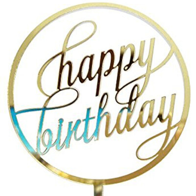 

High quality Cake Toppers Happy Birthday Acrylic Cake Topper