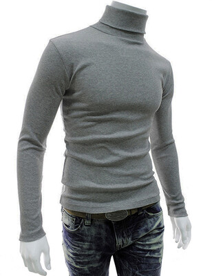 

Mens Winter Slim Warm Pullover Fit Turtleneck Knit Top Coat Knitwear Sweater