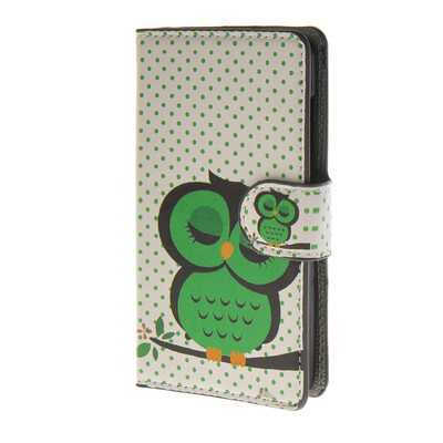 

MOONCASE Owl style Leather Wallet Flip Card Slot Stand Pouch Case Cover for Microsoft Lumia 430 A14