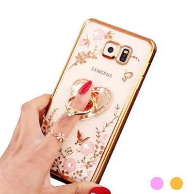 

Flower Diamonds Soft TPU Phone Docks Cases Cover For Samsung Galaxy S8 S8 Plus S7 S7 Edge s6 s6 edge plus S5