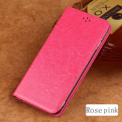 

Genuine Leather flip Case For Samsung S6 S7 S8 Plus Note 8 Oil wax Leather Suture Phone Cover