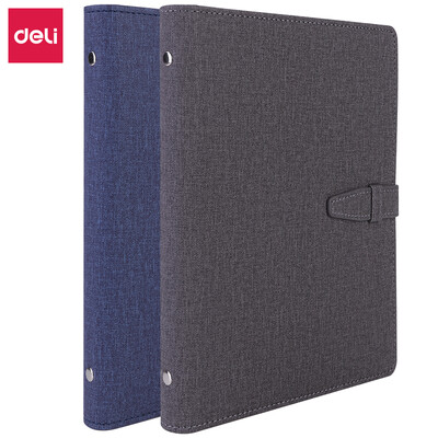 

Deli deli 25K100 fashion loose-leaf buckle leather surface business office pocket note notepad diary notebook 3309