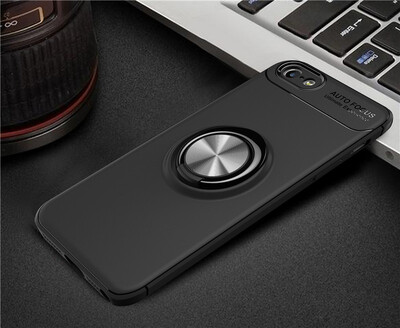 

Iphone 55S Luxury Metal Ring Magnetic Bracket Shockproof Cooling TPU Phone Case