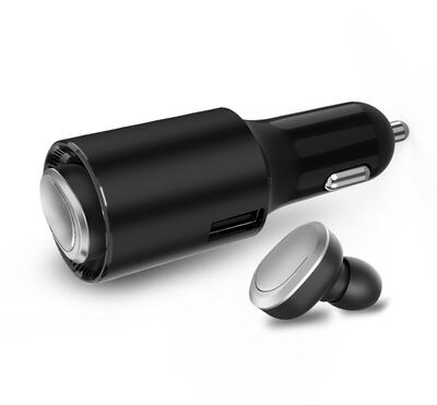 

V1 Беспроводная Bluetooth-гарнитура Bluetooth Bluetooth Handfree Call Headset и автомобильное зарядное устройство 2 в 1 наушниках
