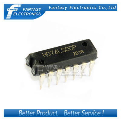 

50PCS HD74LS00P DIP14 HD74LS00 DIP SN74LS00N 74LS00 new and original IC free shipping