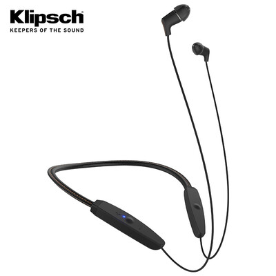 

Klipsch R5 Кожаный воротник с шейным ремнем Шестигранная беспроводная гарнитура для ушей Bluetooth-гарнитура Проводной звонок 8 часов Запатентованные овальные наушники Black