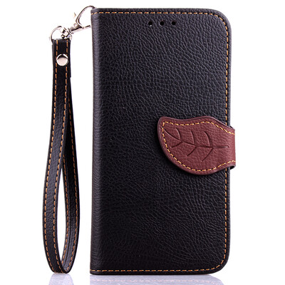 

MOONCASE [Leaves Magnetic] Flip Leather Wallet Card Pouch Bracket Stand Back Case Cover for Motorola Moto X (2nd generation