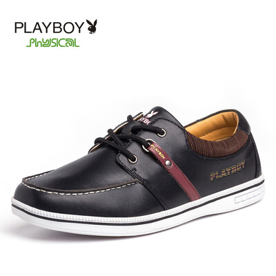 

PLAYBOY brand Sport casual,Soft sole,Leather sneakers,Men's shoes