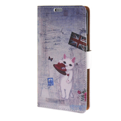 

MOONCASE Case for Samsung Galaxy Note 5 Leather Flip Wallet Style and Kickstand Case Cover [Cute Pattern] Design / a09