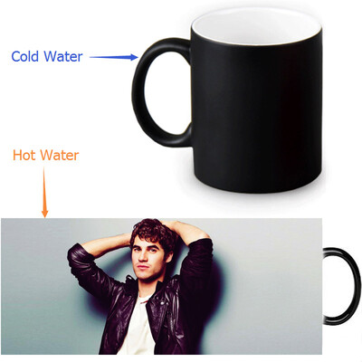 

Даррен Крисс 350 мл / 12 унций Тепловыражение Кружка Изменение цвета Чашка кофе Чувствительные морфинговые кружки Волшебная чашка для чайных чашек