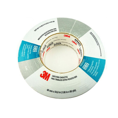 

3M6969 silver gray cloth tape strong waterproof seamless high temperature resistant cloth tape strong tape pipe waterproof 48MM55M027MM