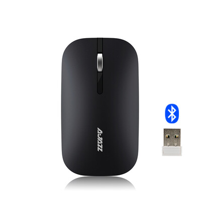

HeiJiu AJAZZ I25t двухрежимная мышь Bluetooth беспроводная мышь тихий немой скрытый черный ноутбук планшет macbook Apple office business mouse