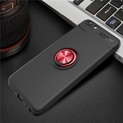 

Vivo Y69 Luxury Metal Ring Magnetic Bracket Shockproof Cooling TPU Phone Cas