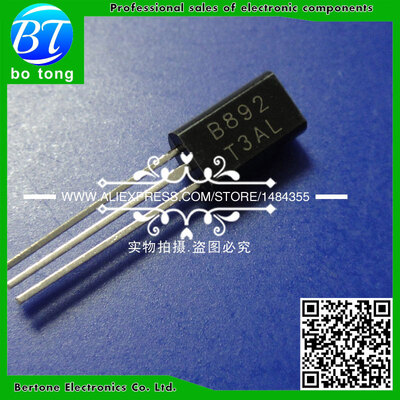 

Free shipping 2SB892-S 2SB892 B892 PNP TO-92L PNP Epitaxial Planar Silicon Triode Transistor 100pcsbag