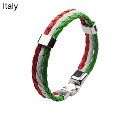 

2018 FIFA World Cup National Flag Women Men Football fans Couples Braided Bracelet Bangle Woven Bracelet Russia World Cup