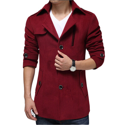 

Zogaa Autumn And Winter New Korean Men's Wind Slim Long