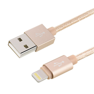 

iPhone Cable, 1M / 3.3FT Нейлоновая плетеная синхронизация и зарядка USB-кабелей Шнур зарядного устройства для iPhone, iPad, iPod - Tyrant Gold