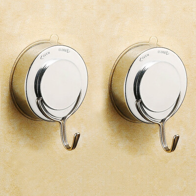 

Yuhuaze powerful suction cup hook vacuum non-marking hook free nail-free drilling kitchen bathroom large load-bearing hook 2 Pack