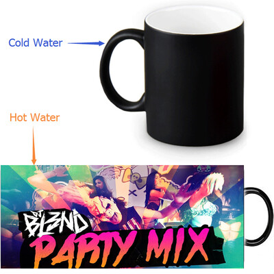 

DJ BL3ND 350ml/12oz Heat Reveal Mug Color Change Coffee Cup Sensitive Morphing Mugs Magic Mug Milk Tea Cups