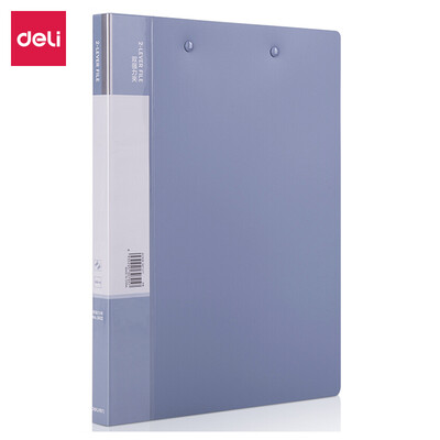 

Deli deli A4 matte double strong folder folder folder light blue 5112