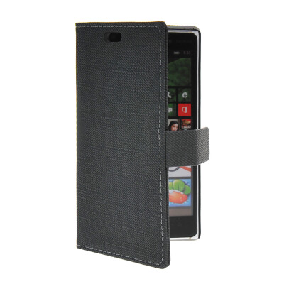 

MOONCASE Slim Leather Side Flip Wallet Card Slot Pouch Stand Shell Back Case Cover for Nokia Lumia 830 Black