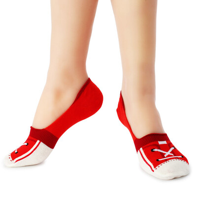 

Розовые носки Японский импорт сшитый цветной японской спортивной обуви носки красный