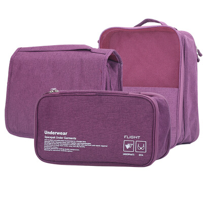 

Youjia home travel multi-function storage bag set travel luggage finishing bag clothing sub-package storage clothing storage bag three-piece U-5125-Z