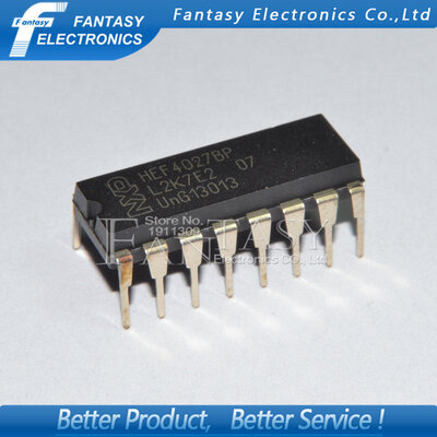 

10PCS HEF4027BP DIP HEF4027 DIP14 new and original IC free shipping