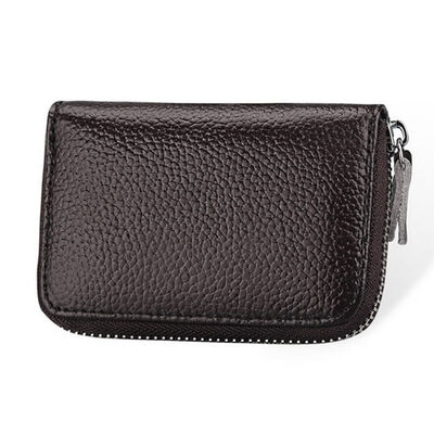 

Mens Womens Leather Mini Slim Wallet ID Credit Card Holder Case Organizer Purse