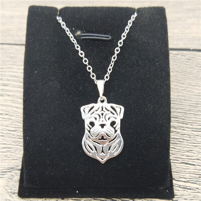

New Pug Necklace Trendy Style Pug Pendant Necklace Women Fashion Pet Dog Jewellery