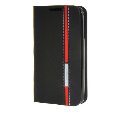 

MOONCASE ЧЕХОЛ ДЛЯ LG Optimus L60 Minimalist style Leather Card Wallet Flip Slot Bracket Back Cover Black