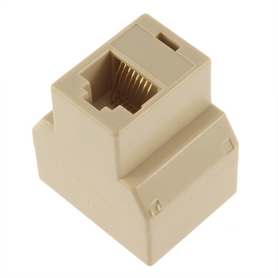 

RJ45 CAT5 Ethernet Cable LAN Port 1 to 2 Socket Splitter Connector Adapter