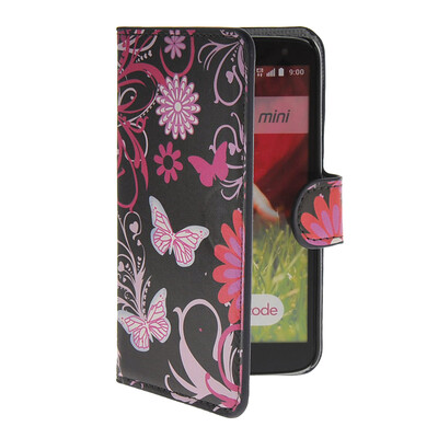 

MOONCASE Butterfly style Leather Side Flip Wallet Card Slot Stand Pouch чехол для LG G2 Mini