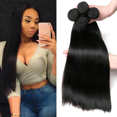 

CLAROLAIR Hair Peruvian Virgin Hair Straight 4 Bundles Grace Hair Products Straight Virgin Hair 7A Grade Virgin Unprocessed Human
