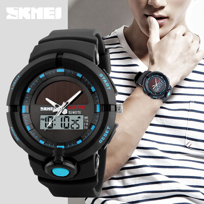 

SKMEI Mens Sport Watch Digital Watch Japanese Quartz Calendar Water Resistant Water Proof Dual Time Zones Alarm Noctilucent Rub
