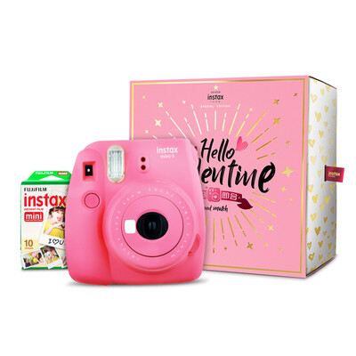 

[JD.com JOY NAME] Fuji (FUJIFILM) INSTAX Imaging MINI9 (фламинго-пудра) JOY Limited Подарочная коробка (включены 10 фотобумаг)