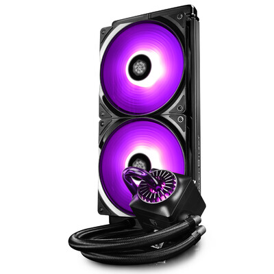 

Kyushu Fengshen DEEPCOOL Captain 280RGB integrated water-cooled radiator CPU cooling color RGB water cooling head mute durable 280mm cold row