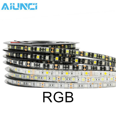 

LED Strip 5050 DC12V Flexible LED Light Black White PCB No Waterproof Waterproof 60 LEDm 5mlot