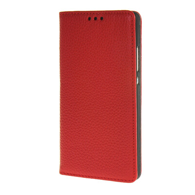 

MOONCASE Case for Huawei Ascend P8 Case Leather Wallet Classical Flip Book Card Slot Bracket Back Cover Red