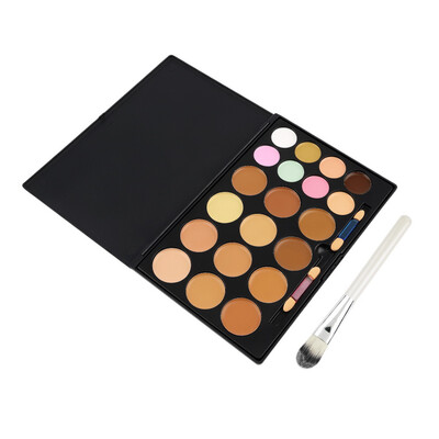 

Профессиональный 20 цветов Контур Крем для лица Макияж корректор Палитра Порошок Кисть