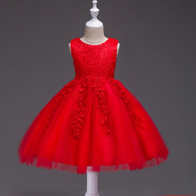 

Lovely O Neck Lace Flower Girl Dresses 2018 Без рукавов Кружева Appliques Bow Belt Princess Pageant Kids Prom Dress