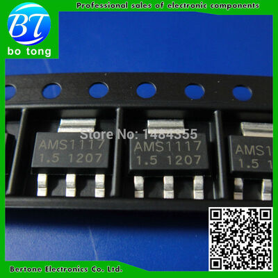 

Free Shipping 100PCS/LOT SOT-223 AMS1117-1.5V AMS1117-1.5V AMS1117 LM1117 1117 Voltage Regulator We only provide good quality