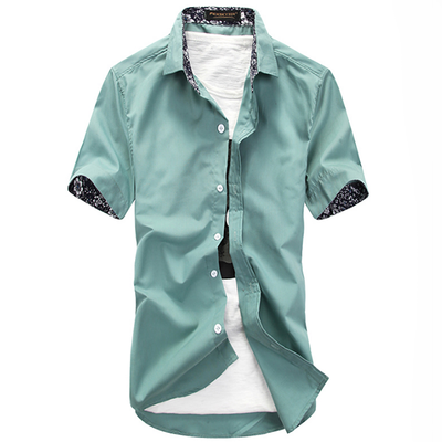 

Zogaa Summer New Korean Men's Shirt Slim Short Sleeve