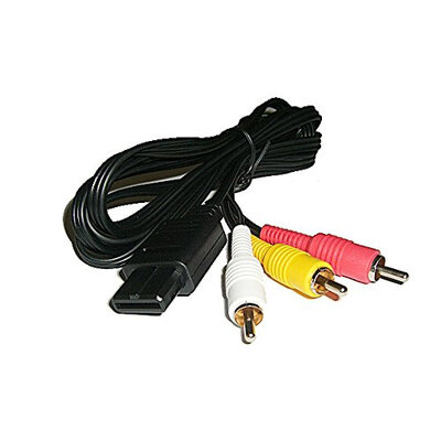 

Huayuan AV TV Audio Video Stereo Composite Cable Cord for Nintendo 64 N64