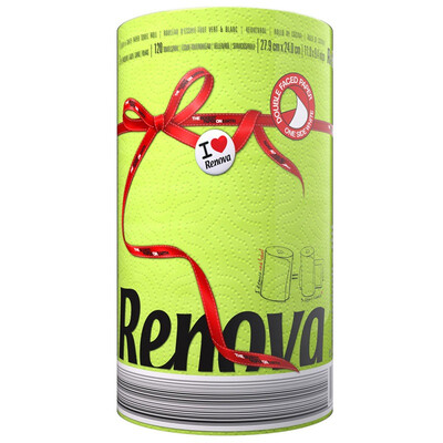 

Renova (Renova) professional kitchen cleaning paper green / white 2 layer 120 section * volume Portuguese imports